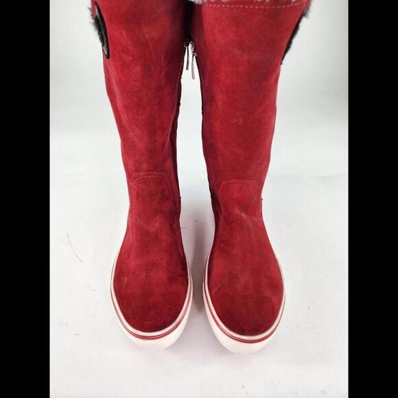 Santana Canada Maximo Snow Boot US 8 M Women's Red Platform Snow Pull-On Booys - Picture 7 of 15